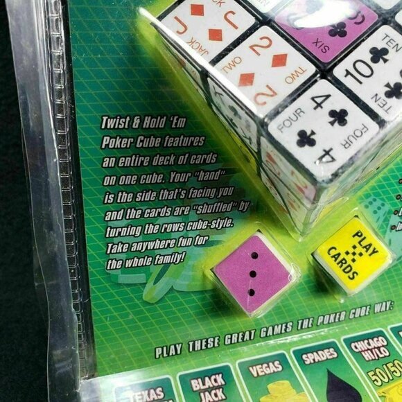 Twist‎ and Hold Texas Hold Em Poker Card Game Cube Travel Pressman New Sealed - Picture 4 of 12
